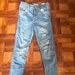 High rise jeans